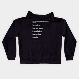 Symphony Of Destruction Chords Lyrics Kids Hoodie